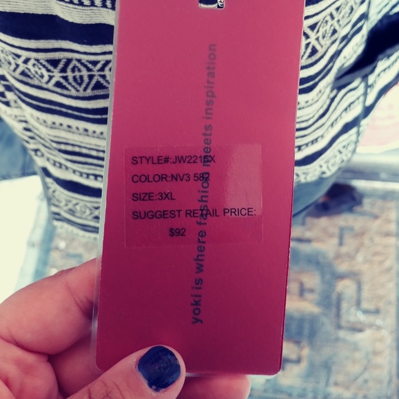 NWT Yoki black and tan moto jacket size 3X - Picture 8 of 8